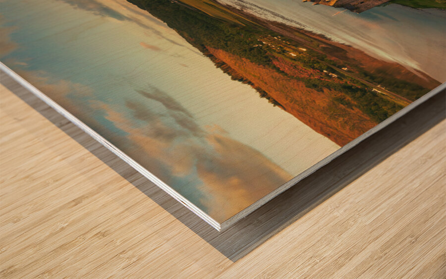 Last Light at Castle Stalker Wood print