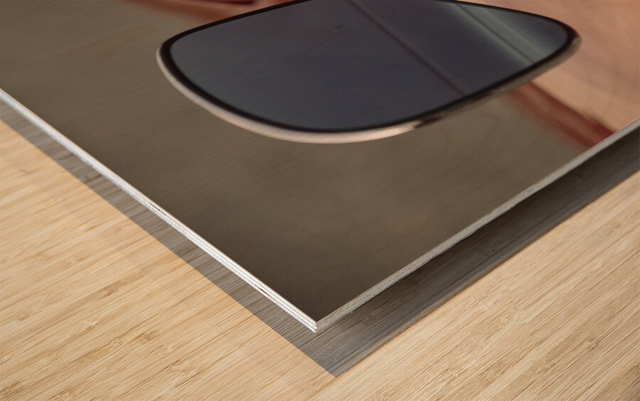 Volvo P1800 Wing Mirror Impression sur bois