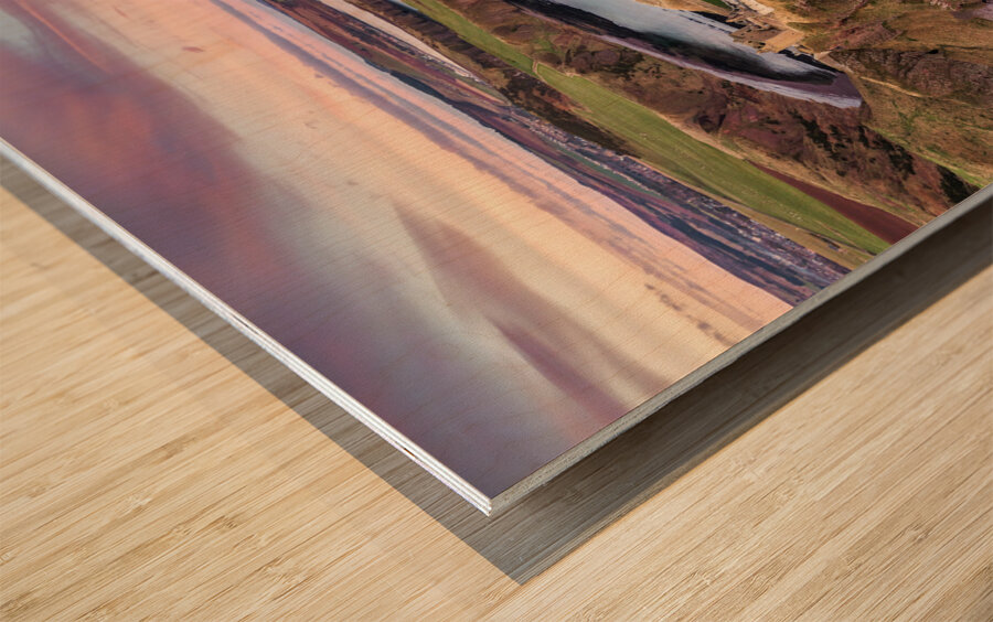 Dunnottar Castle Sunset Impression sur bois