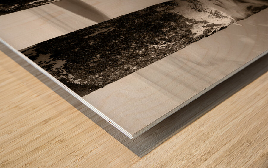 Pillars and Swirls Wood print