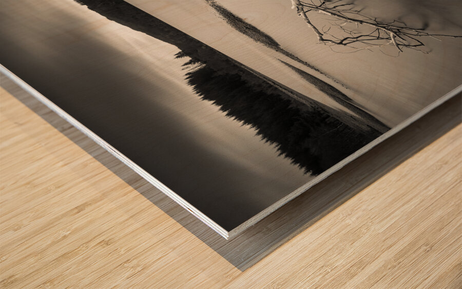 Loch Avich Branch Wood print