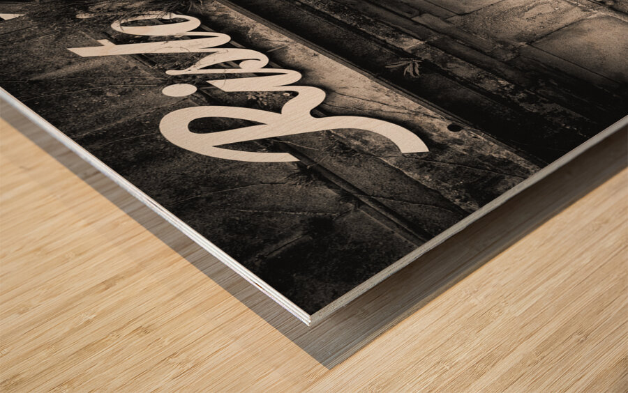 Abandoned Restaurant Wood print