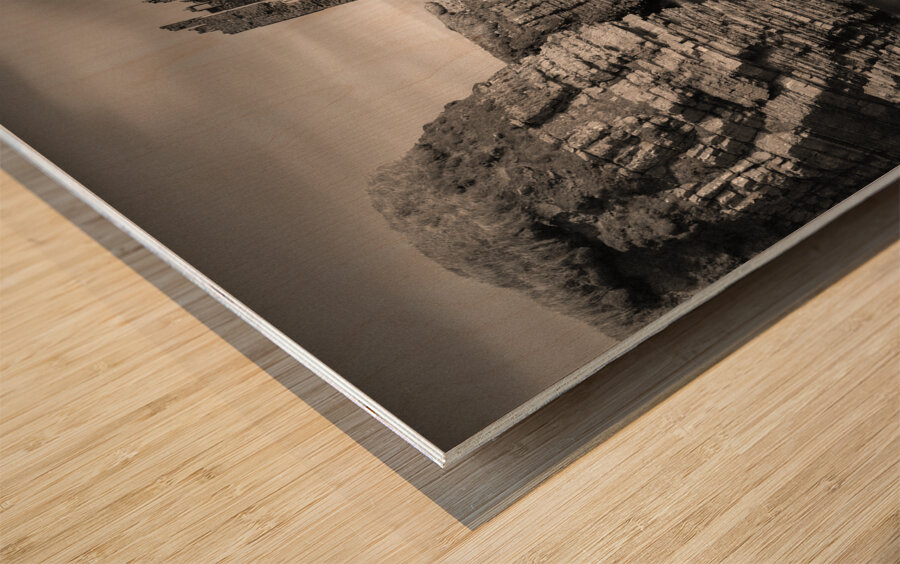 Old Keiss Castle Wood print