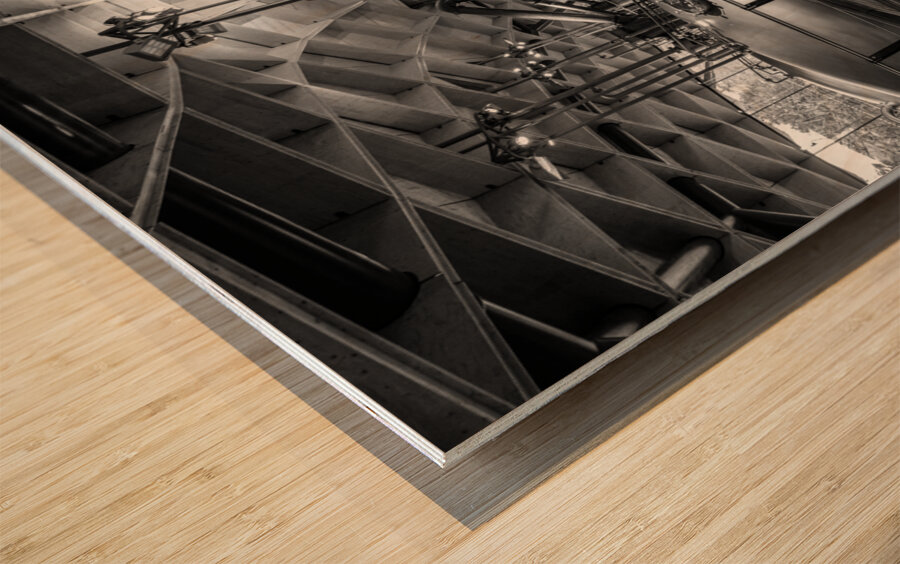 Scottish Whisky Distillery - Black and White Edition Impression sur bois