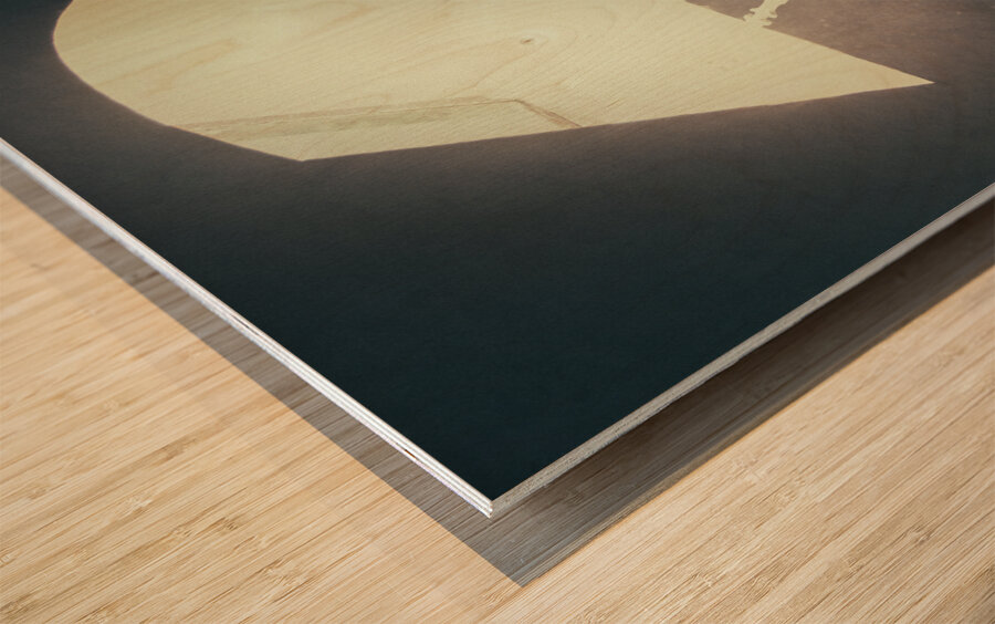 Old Sewing Machine Wood print