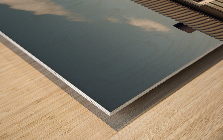 Cabin Cloud Wood print