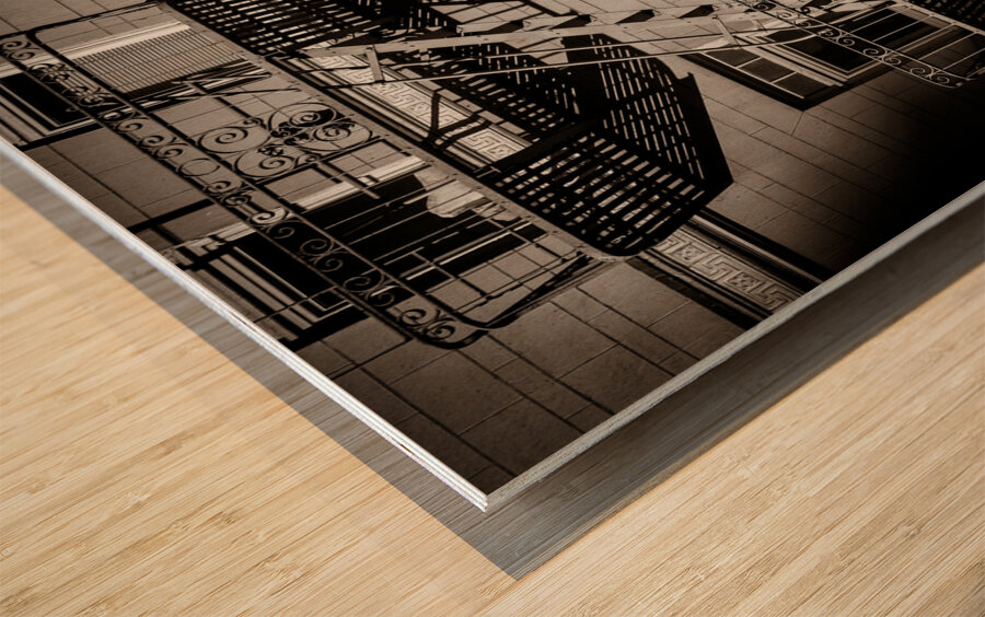 Fire Escape Wood print