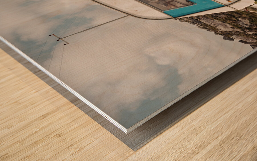 Sams Seafood Shack Wood print