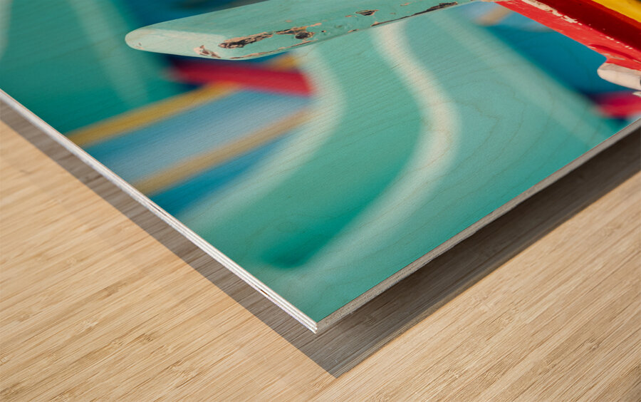 Maltese Luzzu Boat Tie Wood print