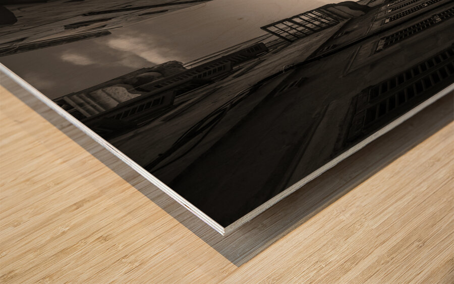 Backstreets of Valletta Impression sur bois