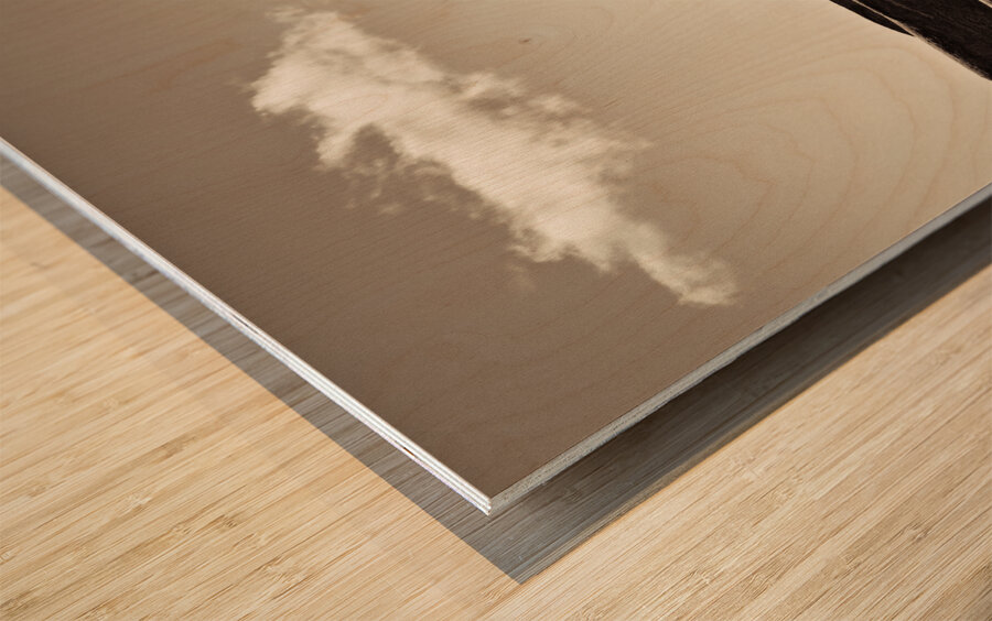 Solitary Cloud Impression sur bois