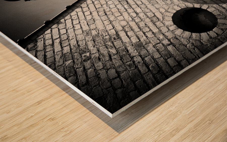 Lamp with Shadow Wood print