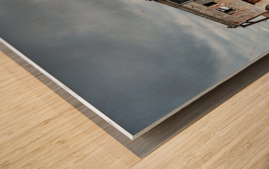 Abandoned on Uist Wood print