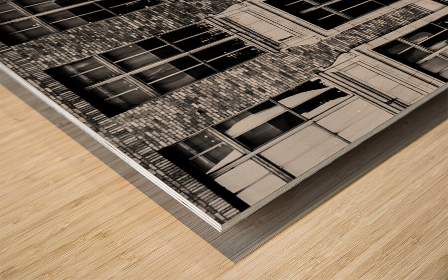 New York Sky Mirror Impression sur bois