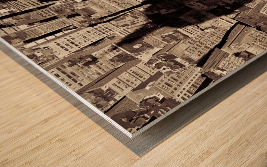 New York Shadow Wood print