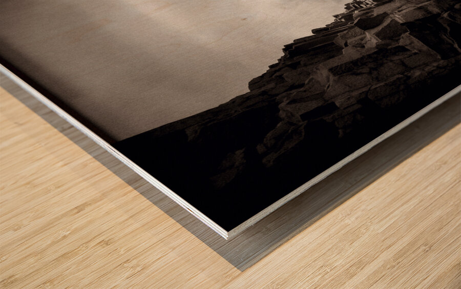 Vik Beach Stormy Sea Wood print