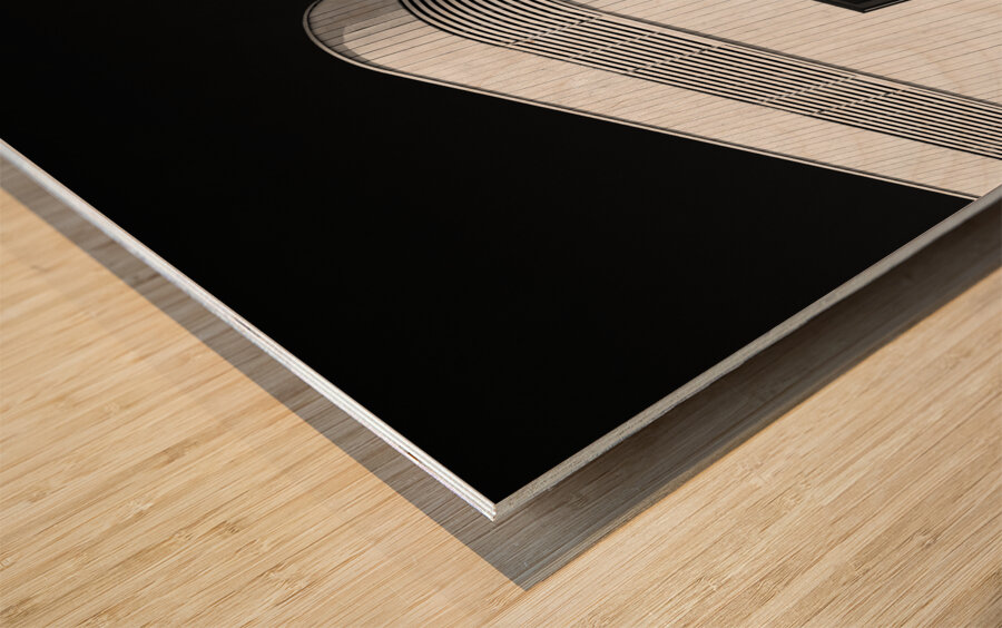 Curved Window Wood print