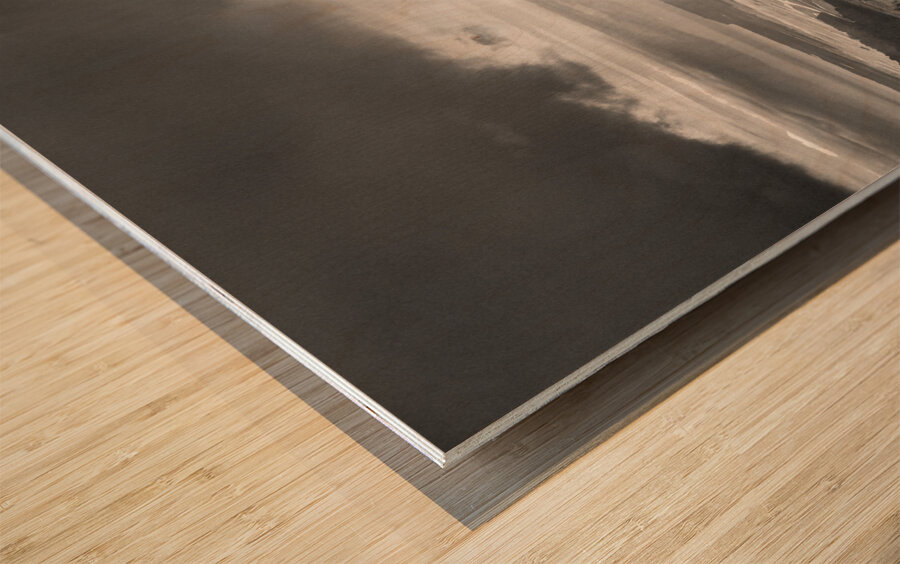 Rain in the Valley Wood print