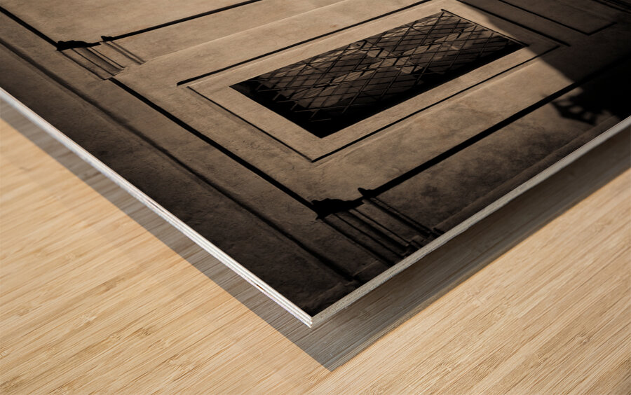 Siena Clock Wood print