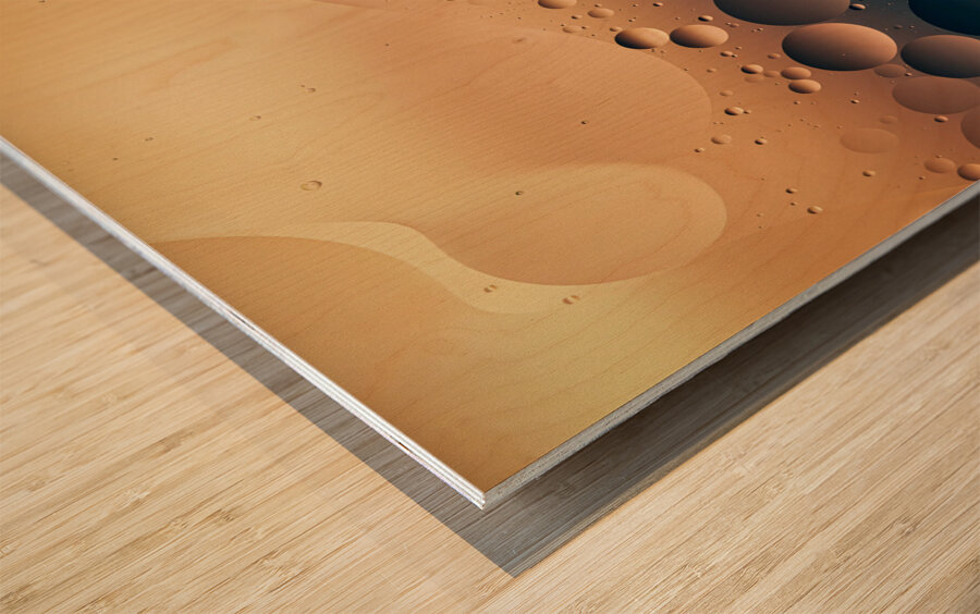 Bubbles II Impression sur bois