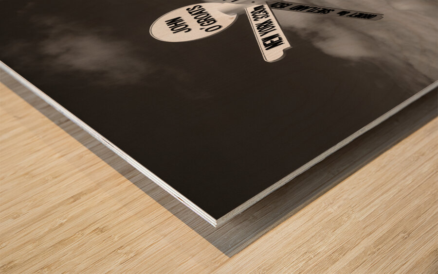 John O Groats Signpost Impression sur bois