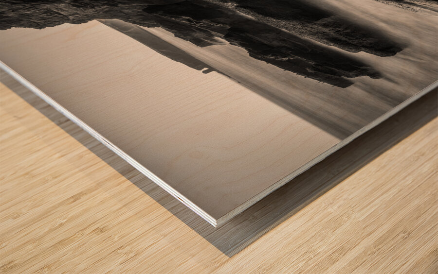 Auchmithie Coastline Wood print