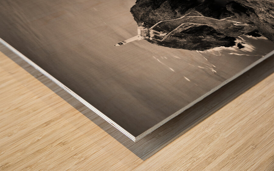 South Stack View Wood print