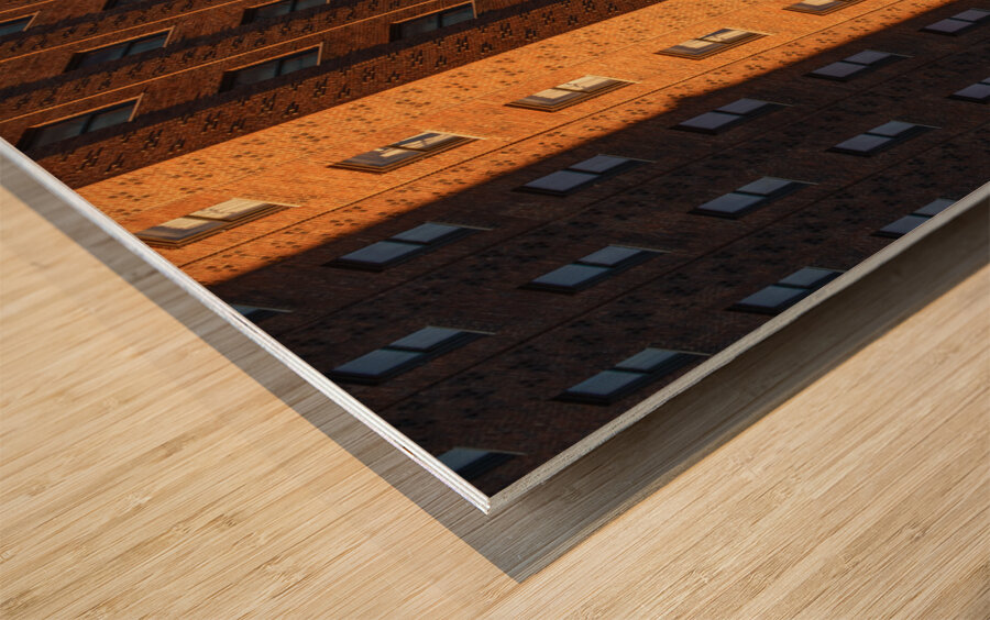 Last Light on the Allerton Hotel Impression sur bois