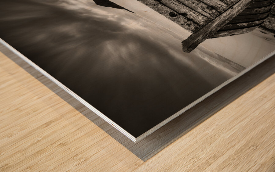 Cove Boat Wood print