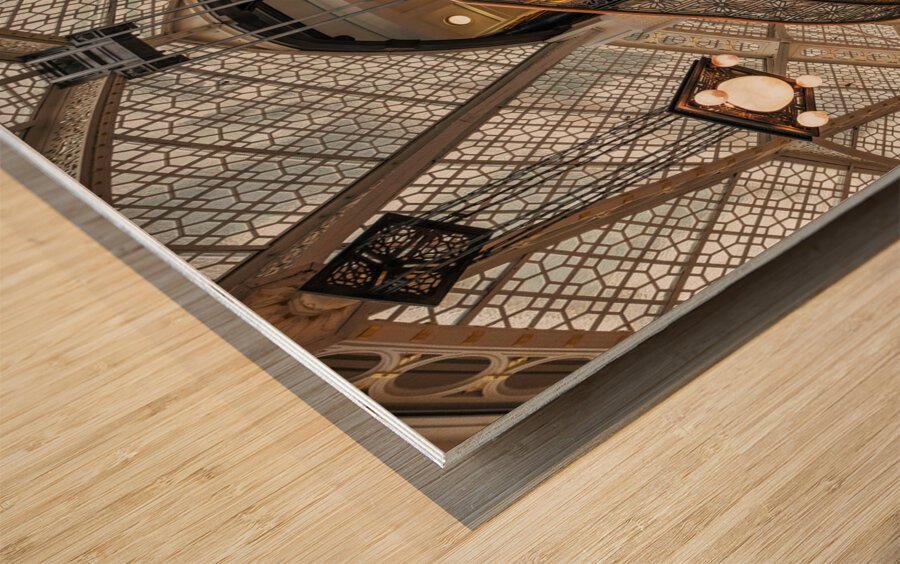 Light Court Grand Staircase Wood print