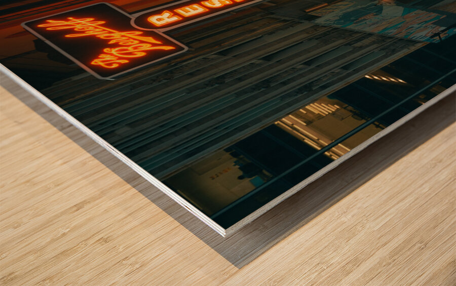 Chicago Rain Impression sur bois