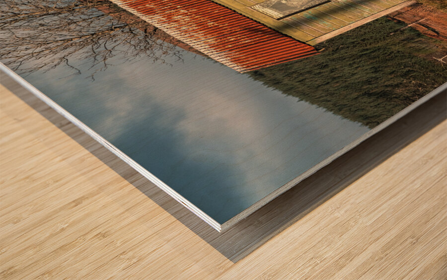 Rannoch Station Hut Wood print