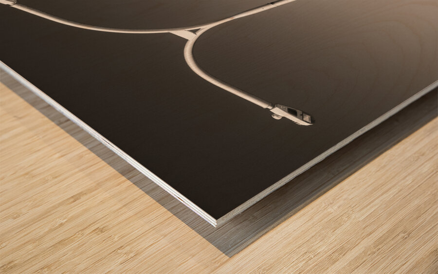 Willis Tower and Lamp Impression sur bois