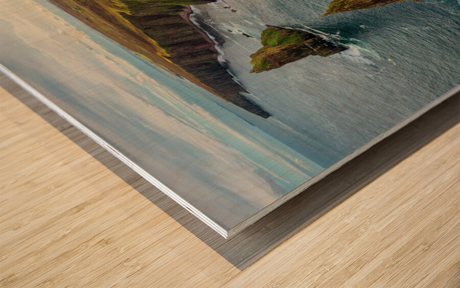 Duncansby Head Coastline and Stacks Wood print