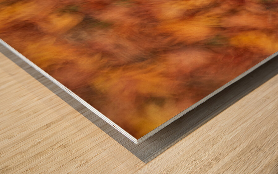 Autumn Leaves Wood print