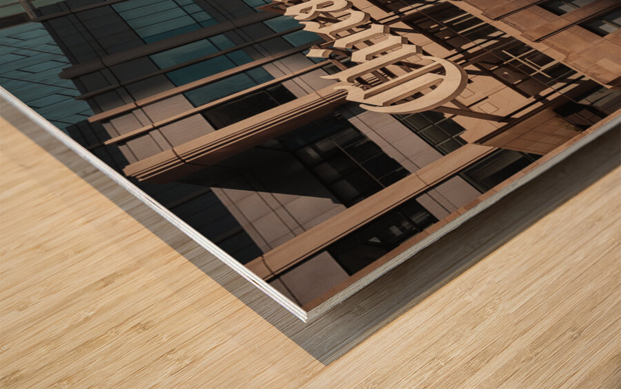 Chicago Tribune Sign Wood print