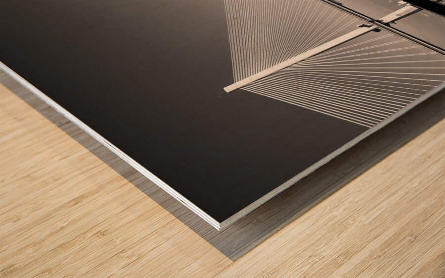 Three Pillars Wood print