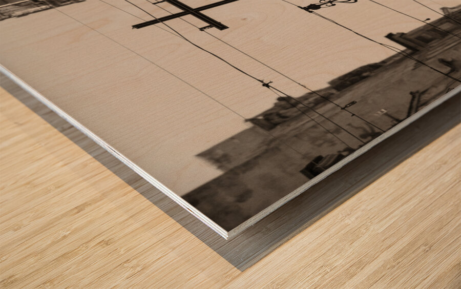 Valletta Street Cross Impression sur bois