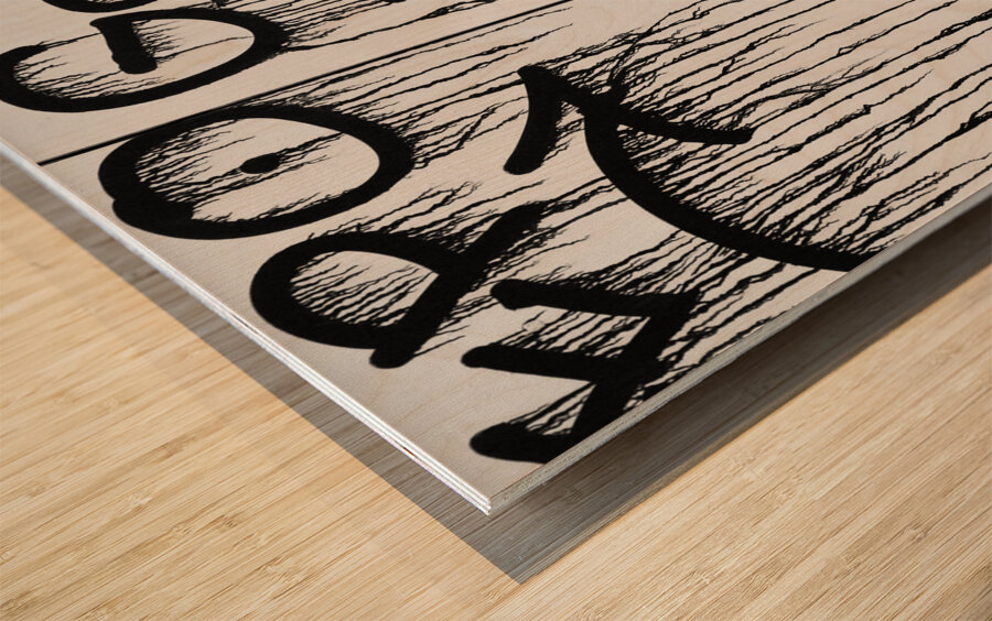 Wet Paint Wood print