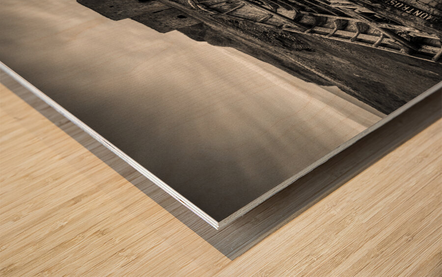 Boddin Point Wreck Impression sur bois