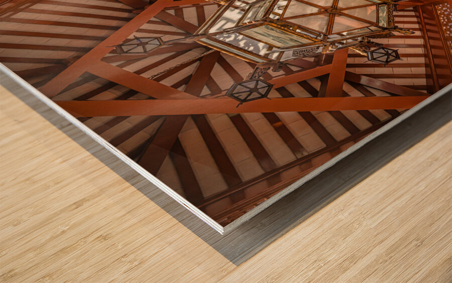 Chinese Pagoda Impression sur bois