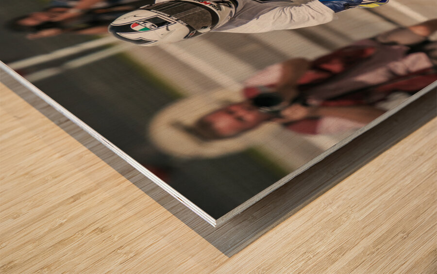 Valentino Rossi MotoGP Title No 7 Impression sur bois