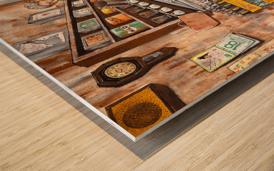 Ipoh Cafe Street Art Impression sur bois