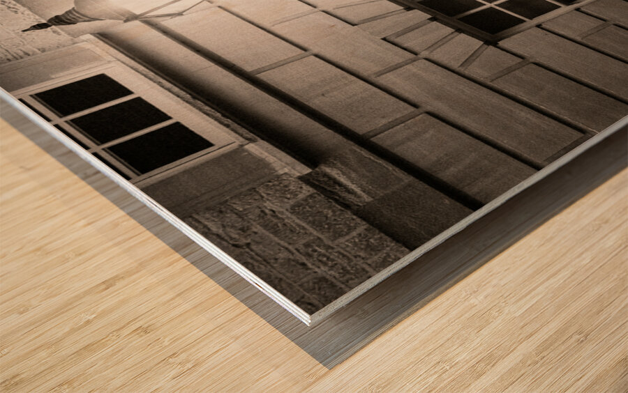 Oxford Lamp Wood print