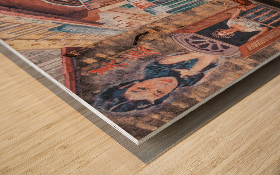 Kwai Chai Hong Mural Impression sur bois