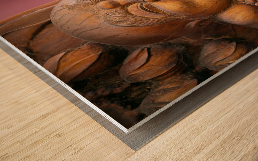 Wooden Buddha Impression sur bois