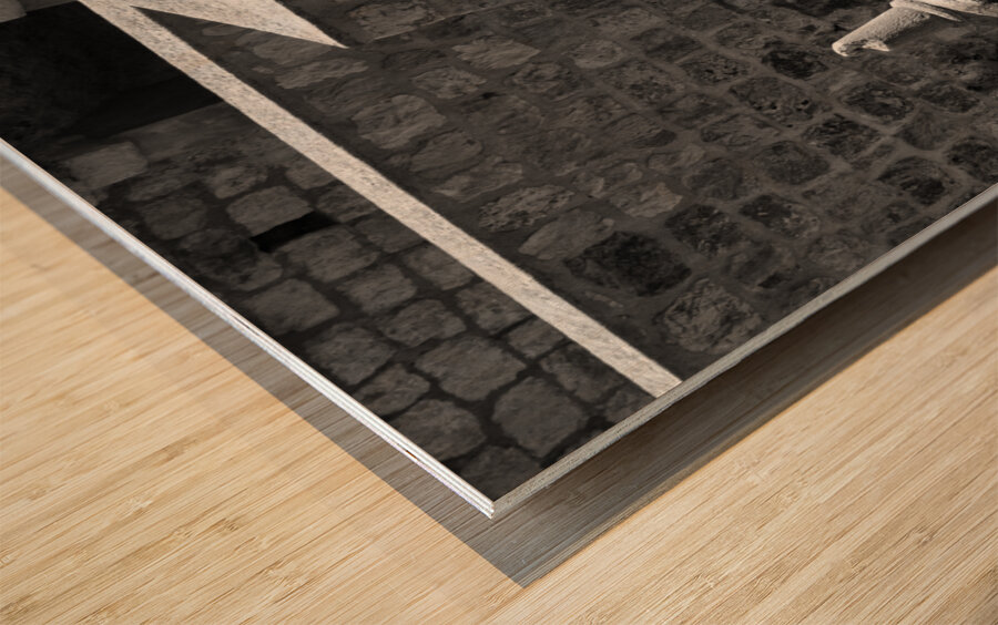 Old Town Walls Wood print