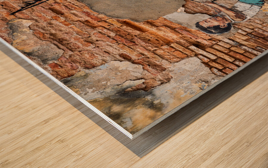 Boy With Dinosaur Impression sur bois