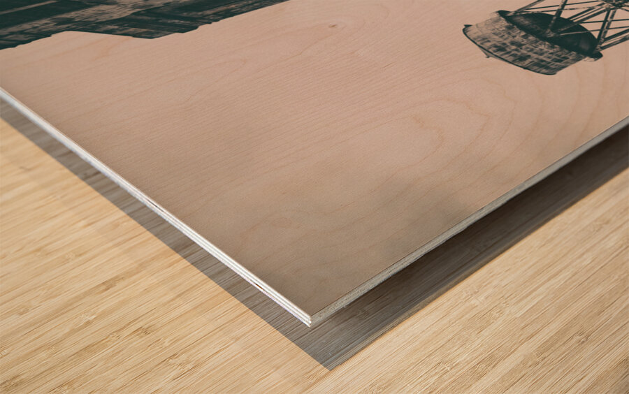 Alcatraz Recreation Yard Impression sur bois