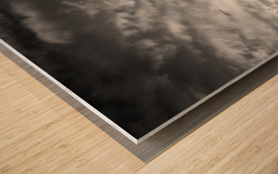 Storm over Sedona Wood print